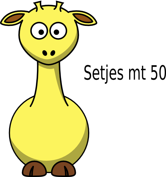 Cartoon Giraffe 2 Clip Art - Cartoon Animals Clipart - Png Download (558x595), Png Download