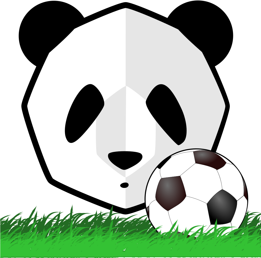 Custom Soccer Ball Throw Blanket , Png Download - Panda Futbol Clipart (1081x1069), Png Download
