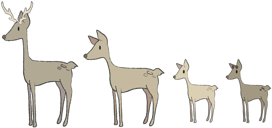 Christmas Roe Deer Deer Winter Figure - Cerb Anul Nou Png Clipart (960x483), Png Download