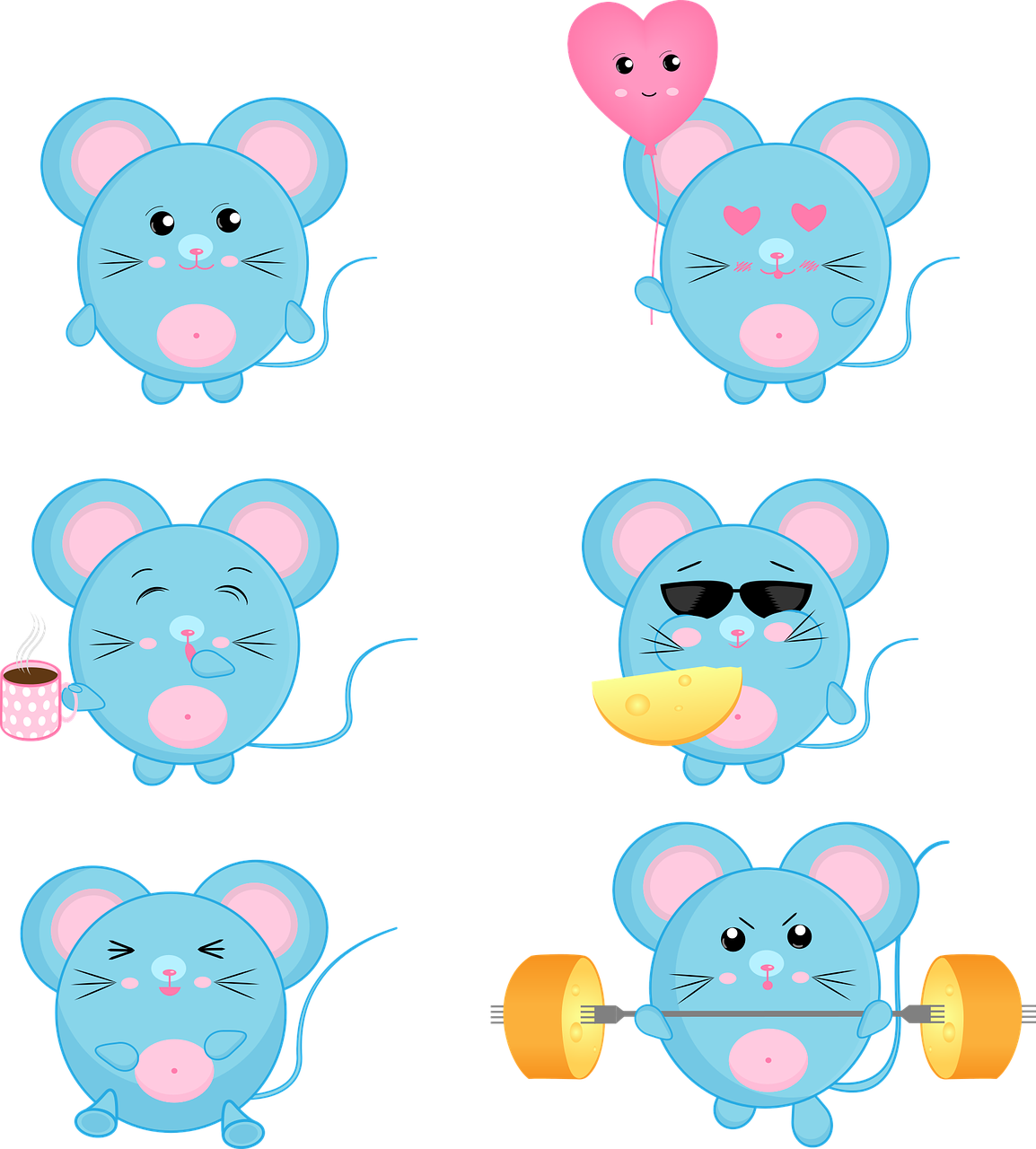 Mouse Rat Cute Animal Baby Png Image - Nauka Cyfr Dla Dzieci Clipart (1154x1280), Png Download