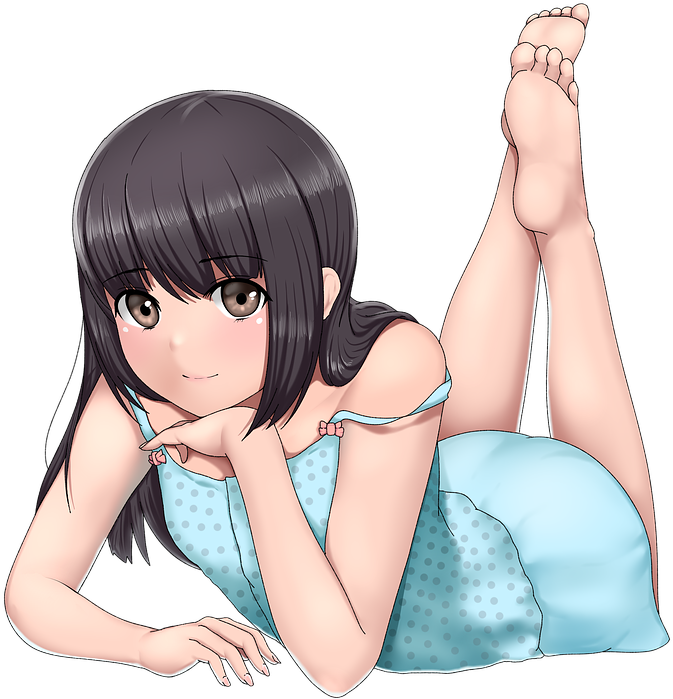 Moe Cute Anime - Cute Anime Girl Sitting Clipart (907x720), Png Download