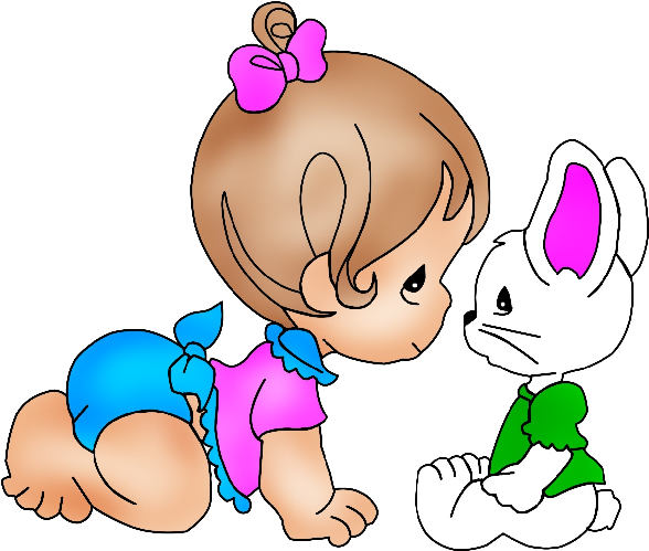 Cute Baby Girl Clip Art Cliparts - Cute Baby Girl Clipart - Png Download (600x600), Png Download
