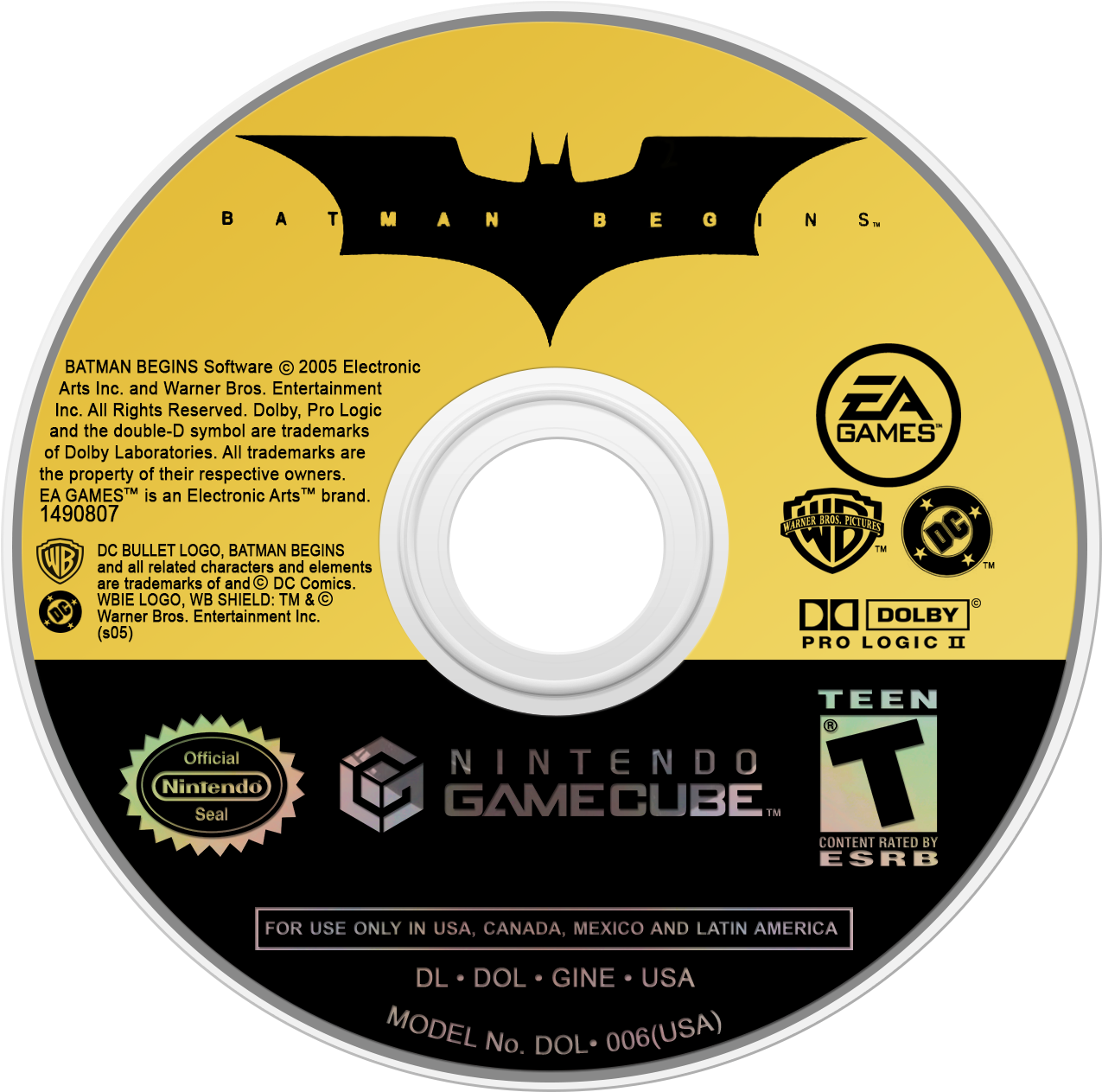 Batman Begins - Kirby Air Ride Disc Clipart (1280x1280), Png Download