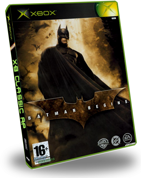 Batman Begins - Batman Begins 2005 Game Video Ps2 Game Video Clipart (630x620), Png Download