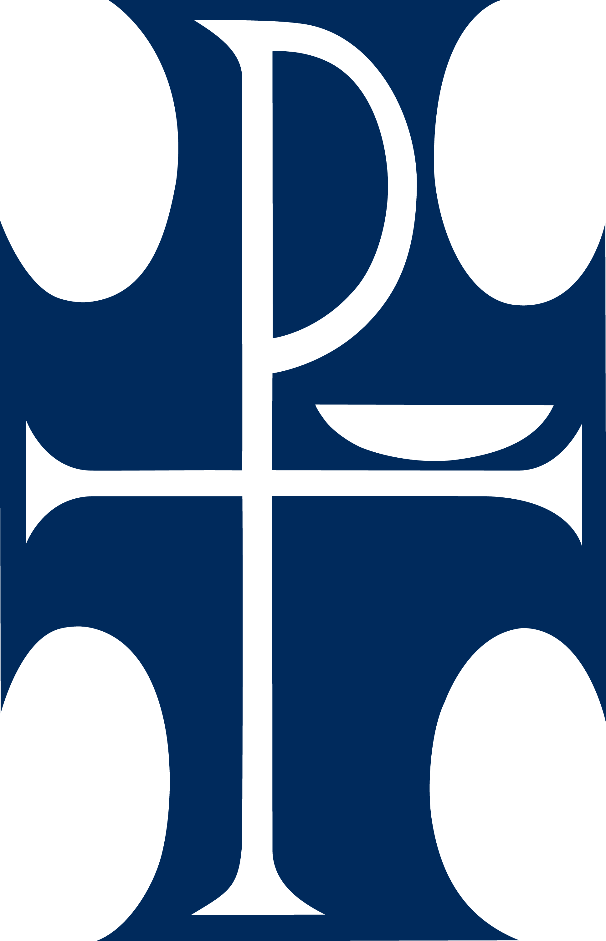 Chi Rho Cross Of The Lutheran Deaconess Association - Cross Clipart (1936x3008), Png Download