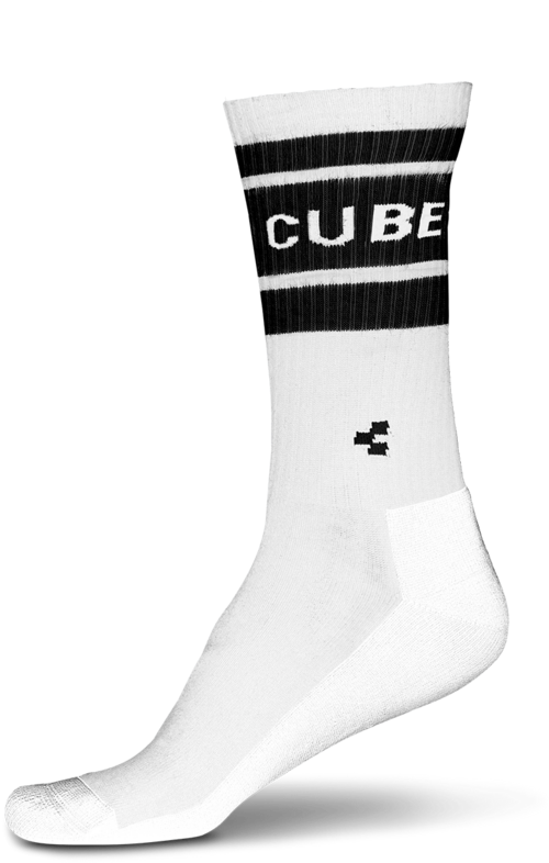 2019 Cube After Race High Cut Sock In White/black - Sock Clipart (1440x960), Png Download