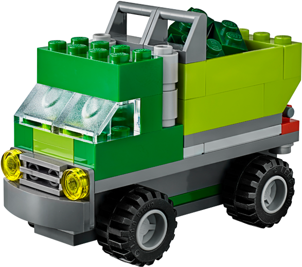 Garbage Truck - Lego Classic Garbage Truck Instructions Clipart (720x720), Png Download