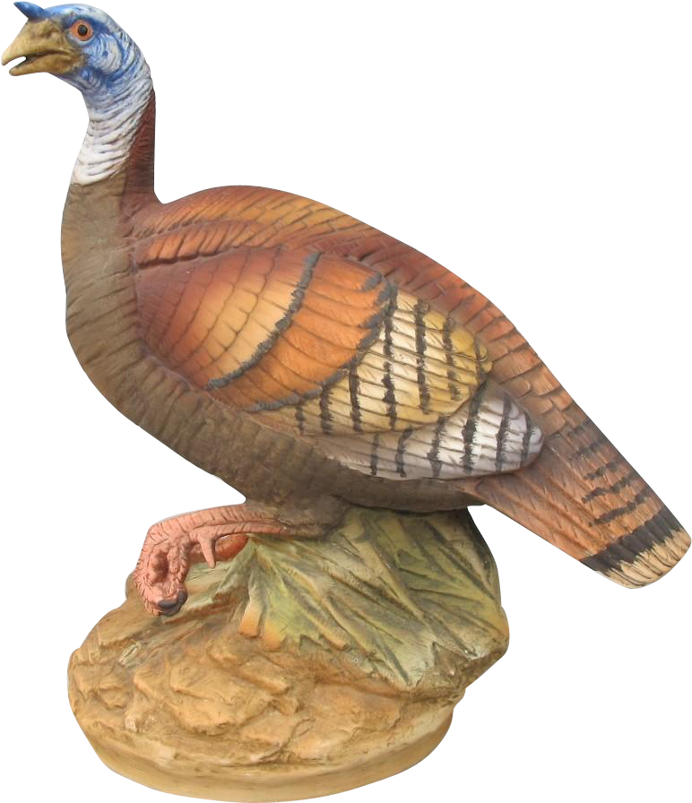Vintage Wild Turkey Figurine By Andrea Offered By Ruby - Turkey Clipart (895x895), Png Download