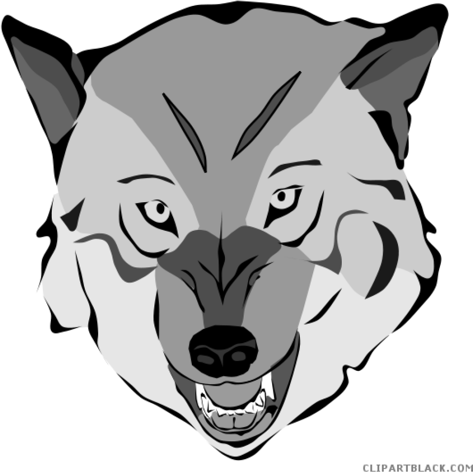 Wolf Face Clipart Wolf Face Clipart Clipartblack History - Scary Wolf Transparent Clipart - Png Download (1024x1024), Png Download