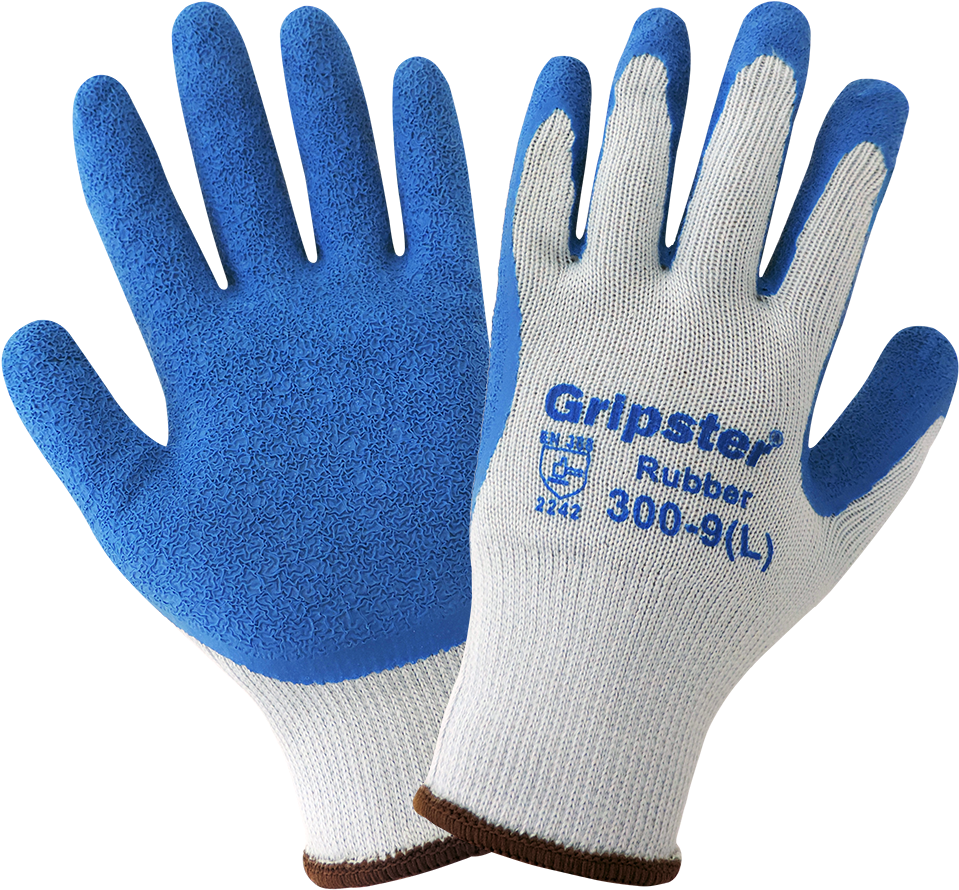 Gripster Etched Rubber Gloves - Safety Gloves Rubber Clipart (1000x1000), Png Download