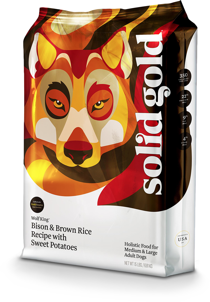 Bison & Brown Rice Recipe With Sweet Potatoes Dry Dog - Solid Gold Dog Food Clipart (879x1261), Png Download