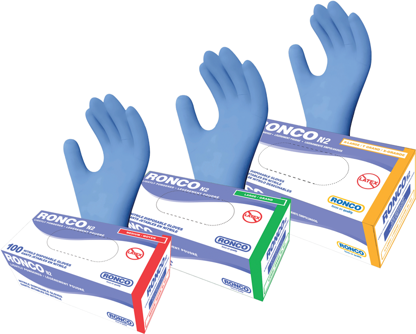 Image Details - Ronco Nitrile Gloves Clipart (850x850), Png Download