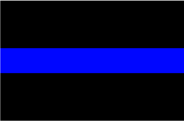 Thin Blue Line Background - Thin Blue Line Clipart (600x600), Png Download