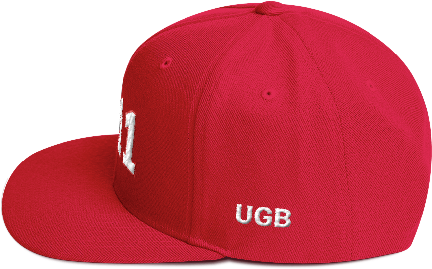 Kappa Alpha Psi 1911 Snapback Hat - Red Hat Backwards Transparent Clipart (1000x1000), Png Download