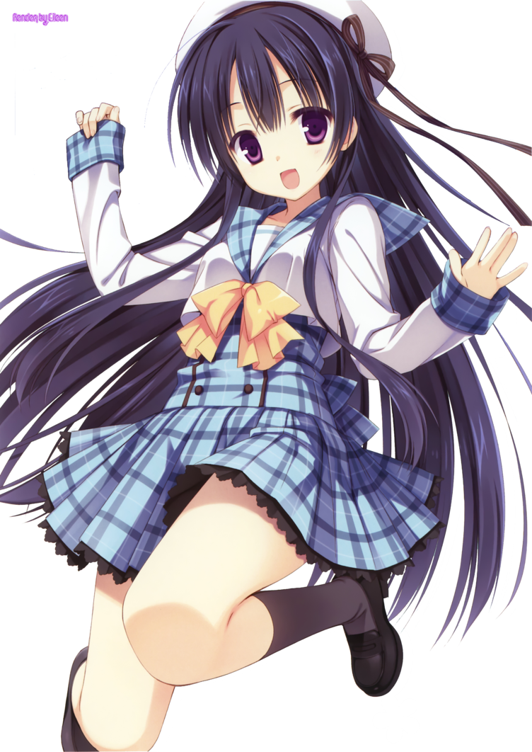 Anime Girl School Kawaii , Png Download Clipart (752x1062), Png Download