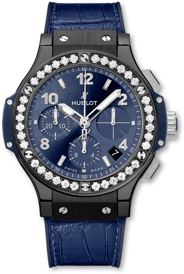 Big Bang Ceramic Blue Diamonds - Hublot 341 Cm 7170 Lr 1204 Clipart (1000x1000), Png Download