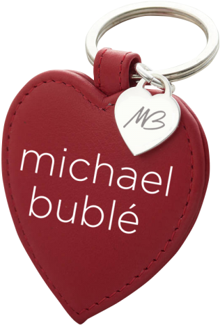 Michael Bublé Love Leather Keychain - Keychain Clipart (600x600), Png Download