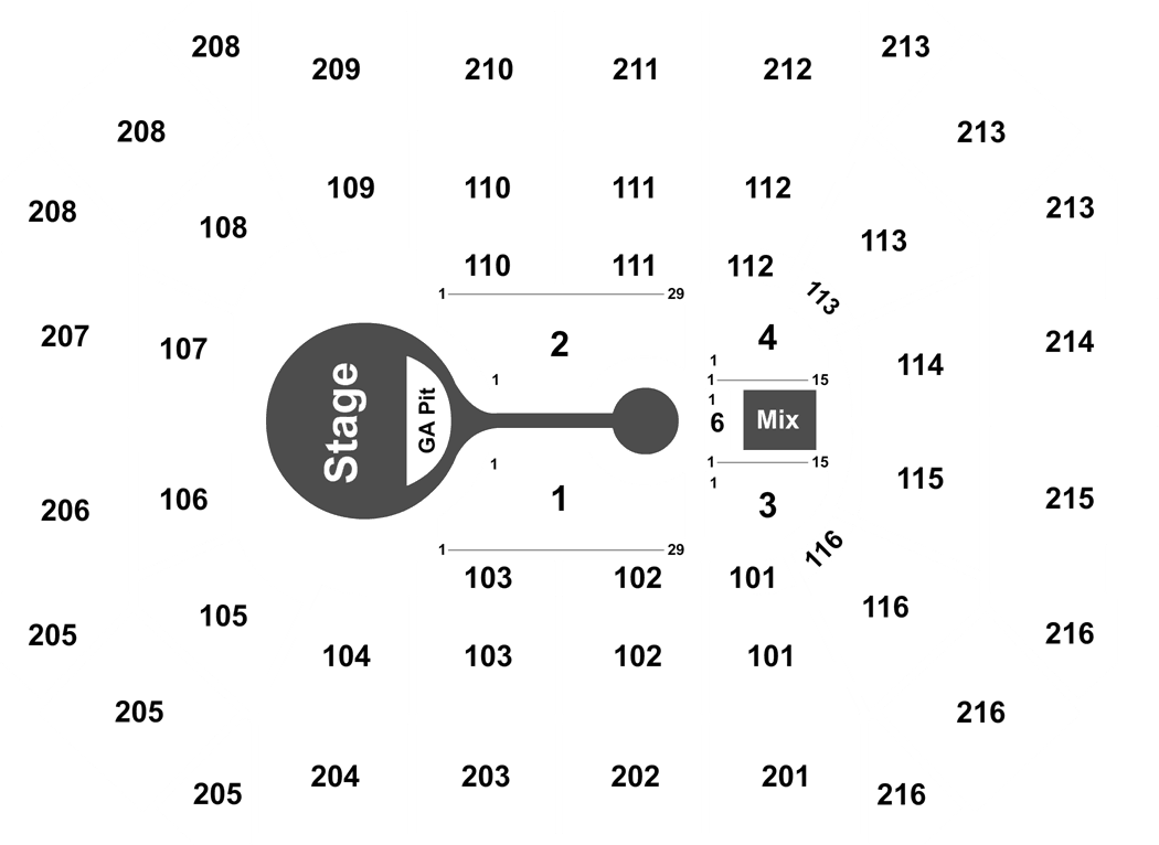 Michael Buble Seats At Allstate Arena - Circle Clipart (1050x766), Png Download