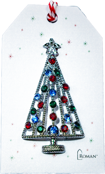 Silver Multi Pin - Christmas Tree Clipart (600x600), Png Download