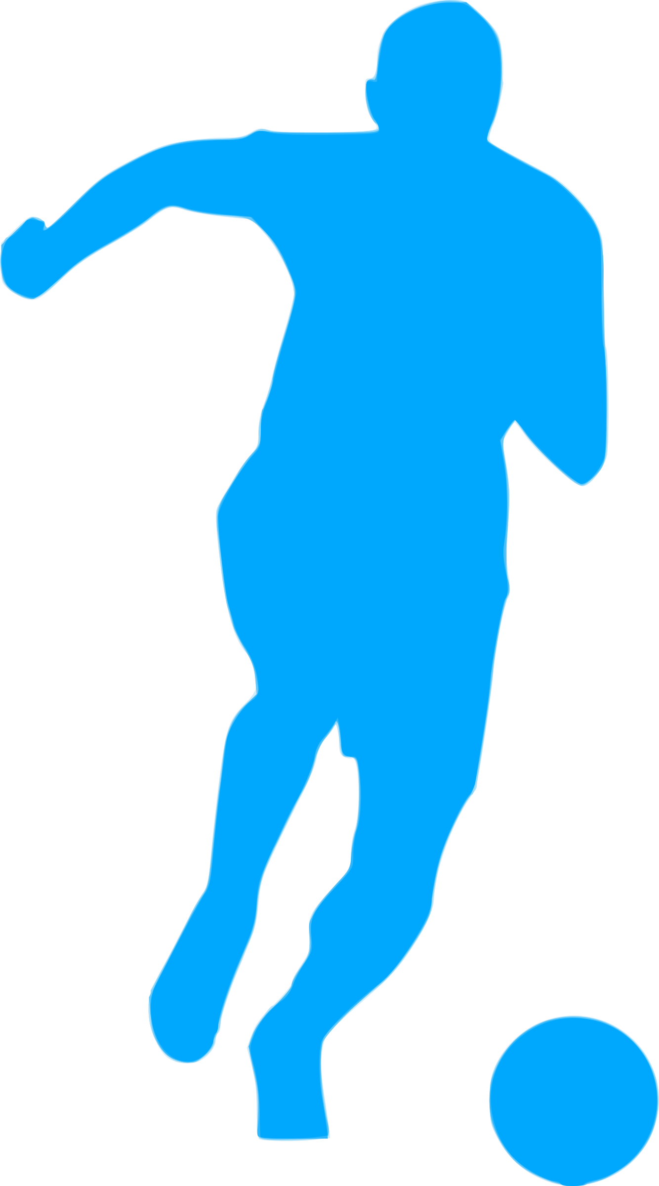 This Free Icons Png Design Of Silhouette Football 27 - Football Icon Blue Png Clipart (1334x2400), Png Download