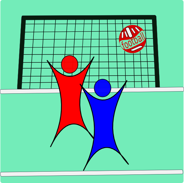 Small - Cartoon Football Goal Clipart (600x598), Png Download