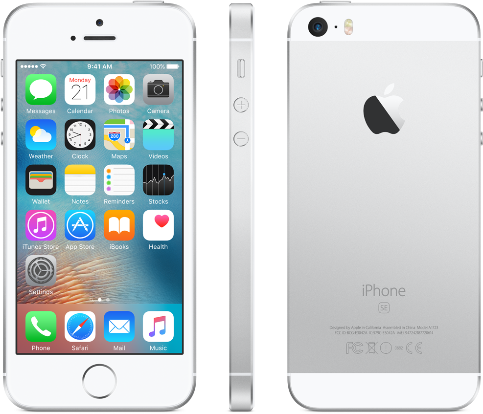 Iphone Se Png - Iphone Se 32gb Silver Clipart (1024x879), Png Download