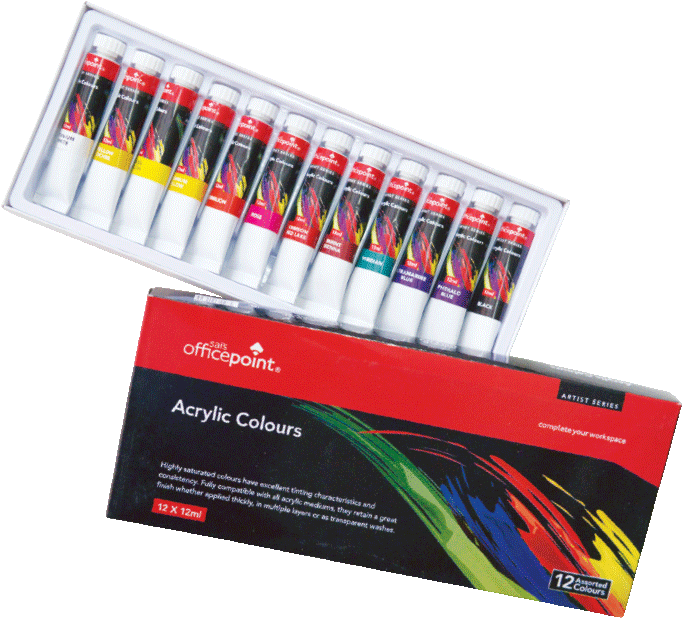 Acrylic Paint Set - Graphic Design Clipart (800x764), Png Download