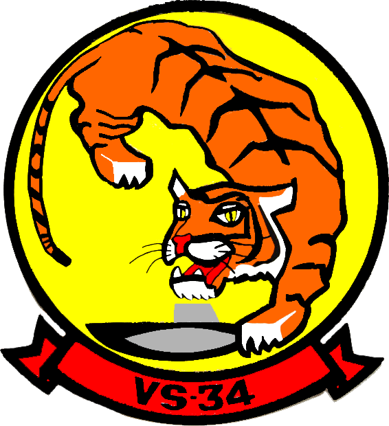 Anti-submarine Squadron 34 Insignia 1960 Clipart (566x620), Png Download