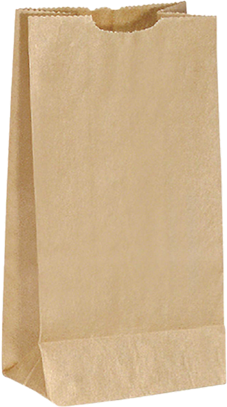 25 Lb Brown Paper Bags - Flat Bottomed Paper Bag Clipart (600x600), Png Download