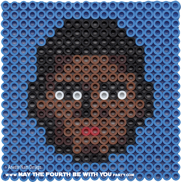 Finn Perler Pattern - Star Wars At At Hama Bead Clipart (600x597), Png Download