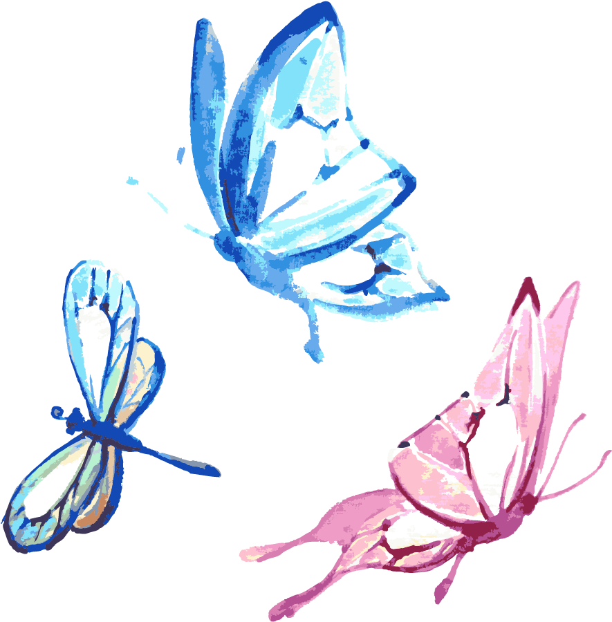 Feathers Clipart Butterfly - Watercolor Butterfly Transparent Background - Png Download (1031x950), Png Download