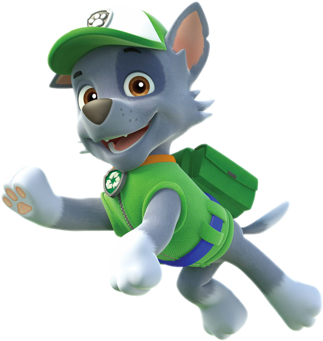 Paw Patrol Rocky Png Clipart (641x676), Png Download