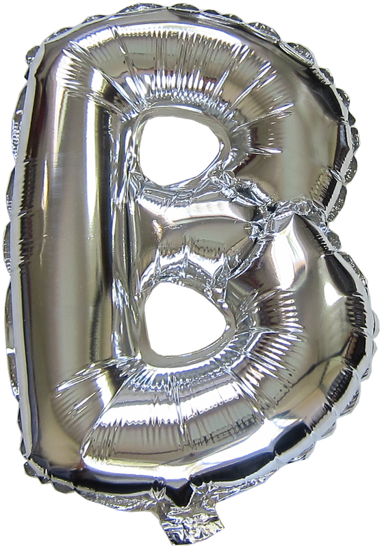 40“ Silver Letter Helium Foil Balloon - Emblem Clipart (1000x1000), Png Download