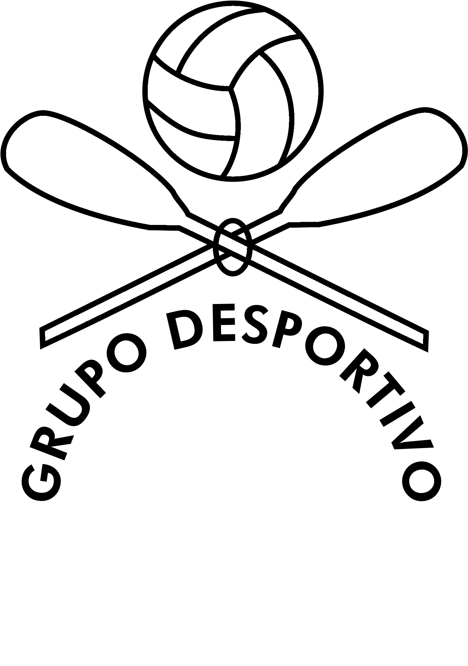 Concha Azul Logo Black And White - Concha Clipart (1539x2191), Png Download