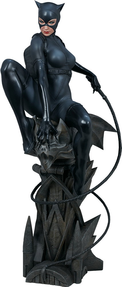 Dc Comics Catwoman Premium Format Figure Sideshow Silo - Catwoman Sideshow Pf Batman Clipart (480x1000), Png Download
