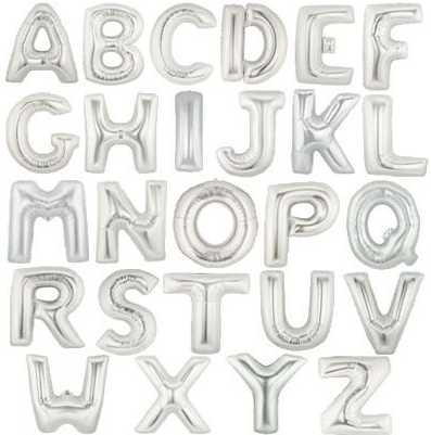 Giant Foil Balloon Letters, 101 Cm , Can Be Filled - Alphabet K Clipart (700x700), Png Download