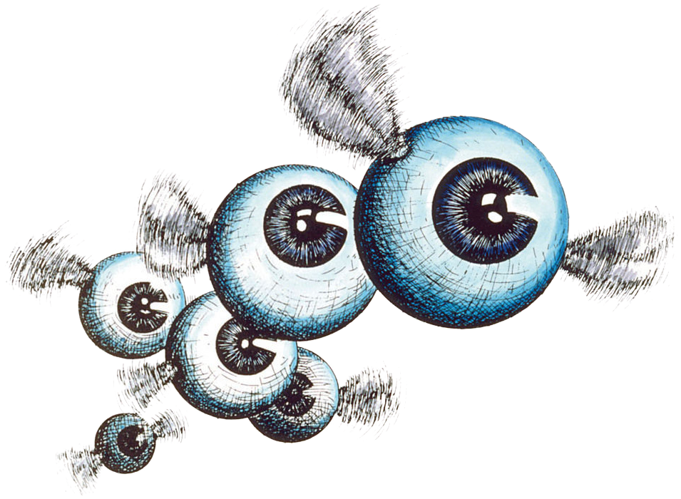 Flying Eyeball Zelda Clipart (987x741), Png Download