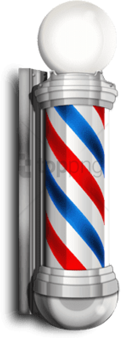 Barber Pole Sign Png Image With Transparent Background - Barber Shop Pole Png Clipart (480x1143), Png Download
