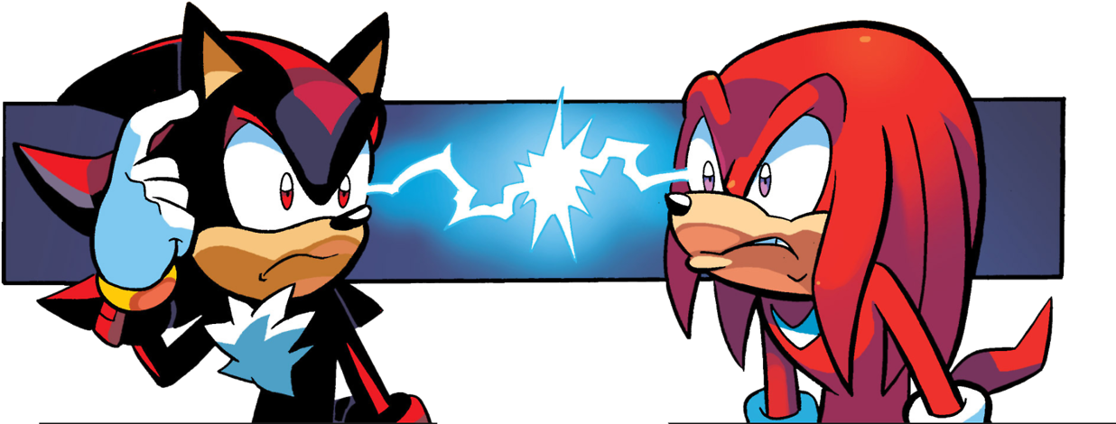 Knuckles The Echidna Shadow The Hedgehog Angry Archie - You Done Goofed Sonic Clipart (1280x494), Png Download