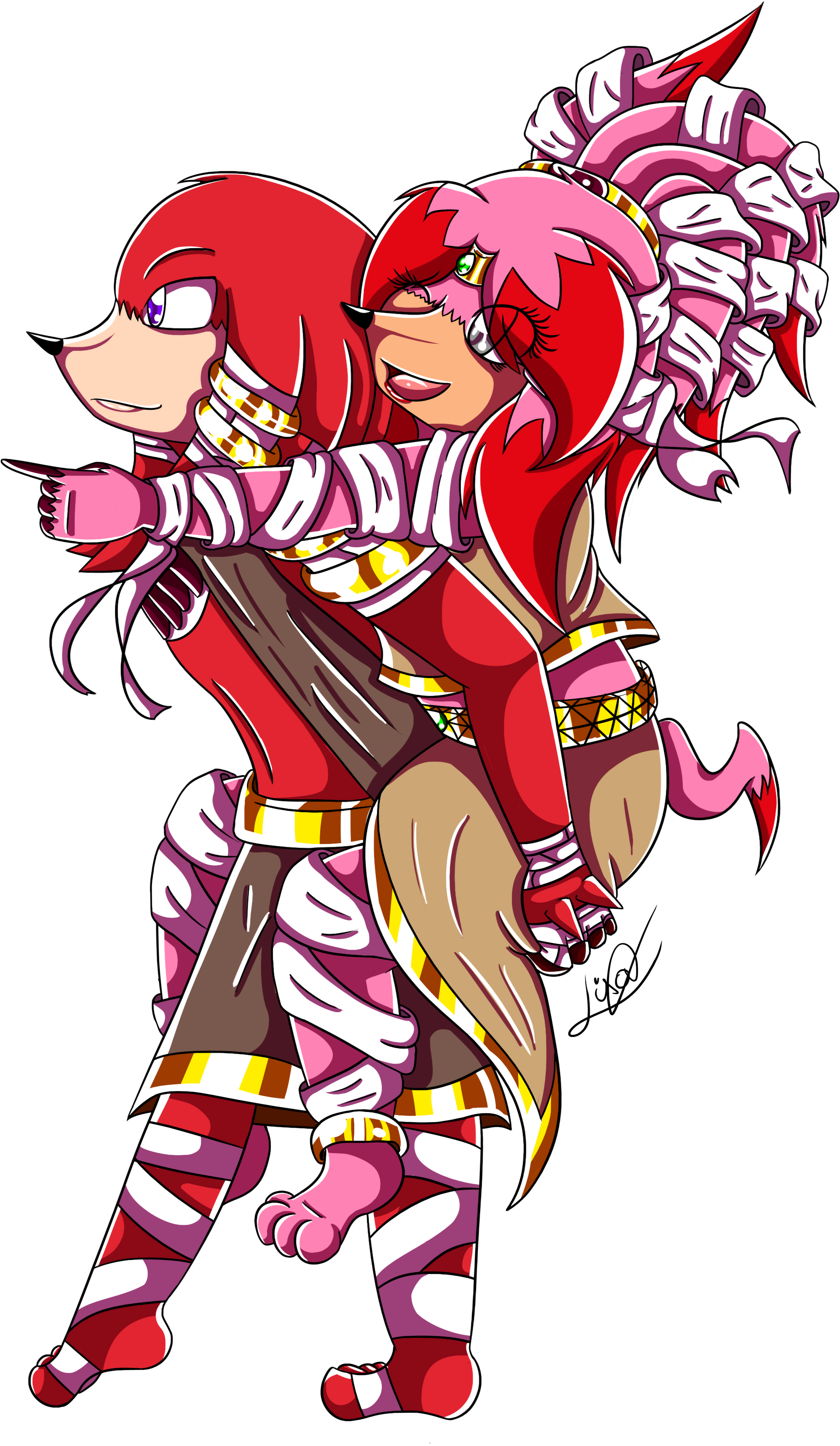 Knuckles Doing A Dab Clipart (2480x3508), Png Download