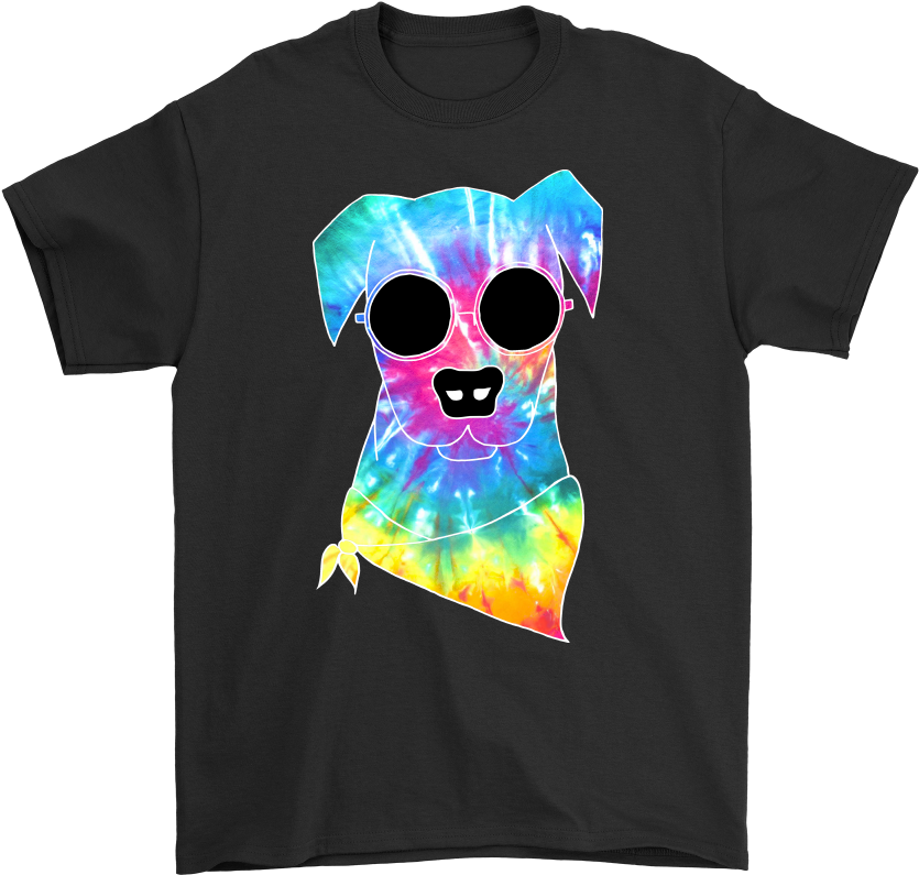 Men's Psychedelic Hippie Dog T-shirt - United States Of America You Mean Texas Clipart (1000x1000), Png Download