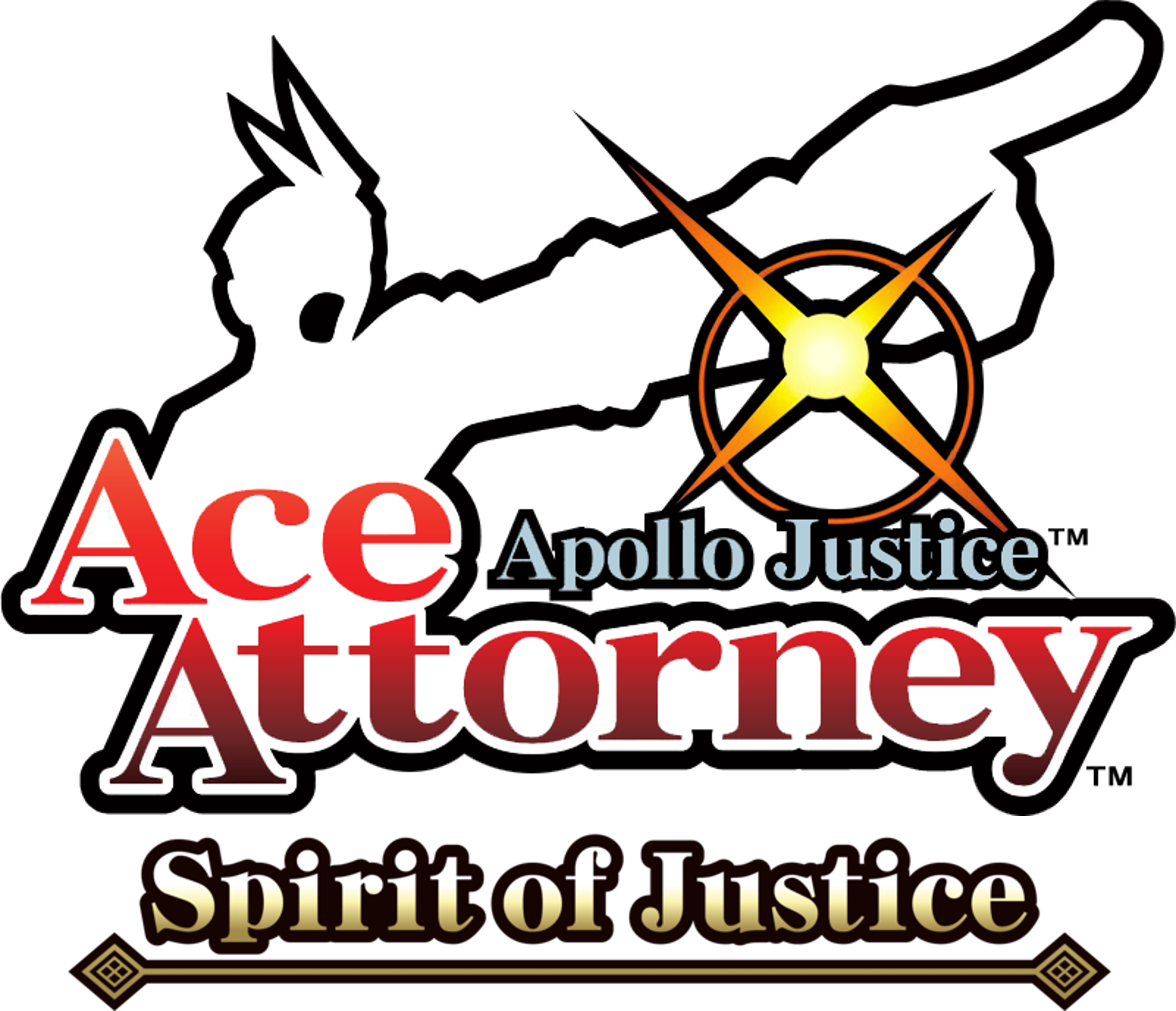 After Finishing Spirit Of Justice, This Seems To Be - Apollo Justice Ace Attorney Logo Clipart (1621x1394), Png Download