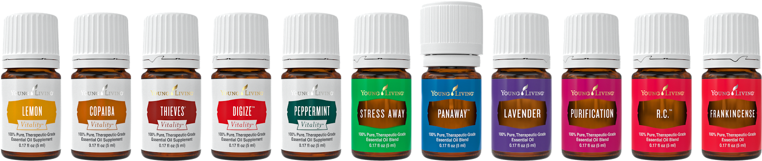 Young Living Essential Oils Starter Kit - Young Living Premium Starter Kit Oils 2018 Clipart (1552x328), Png Download
