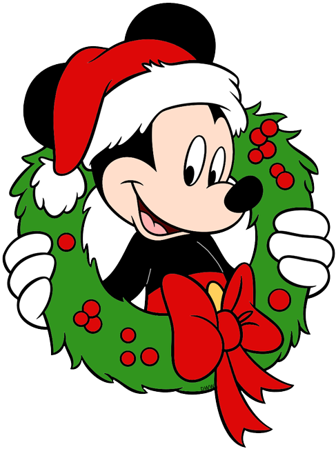 Mickey And Minnie Mouse Christmas Clipart Black And Mickey Mouse Christmas Clipart Png Download Large Size Png Image Pikpng