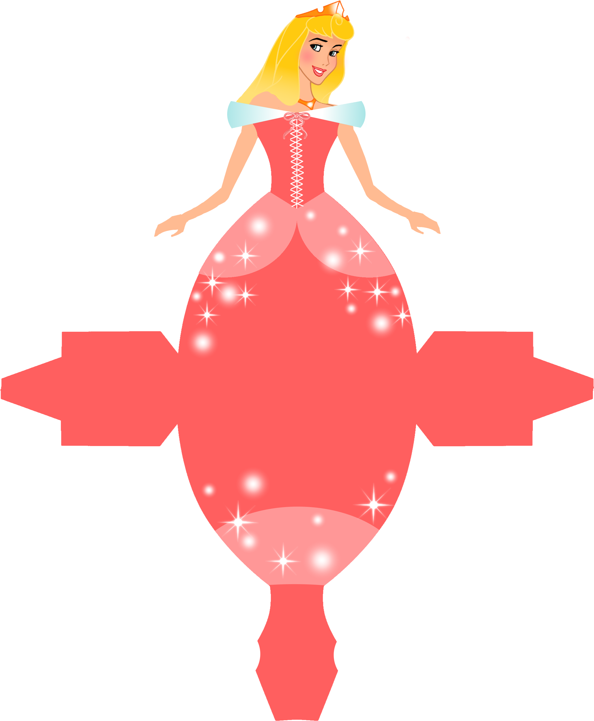 Printable Sleeping Beauty Silhouette 510851 - Caixa Vestido Princesas Disney Clipart (2404x2887), Png Download