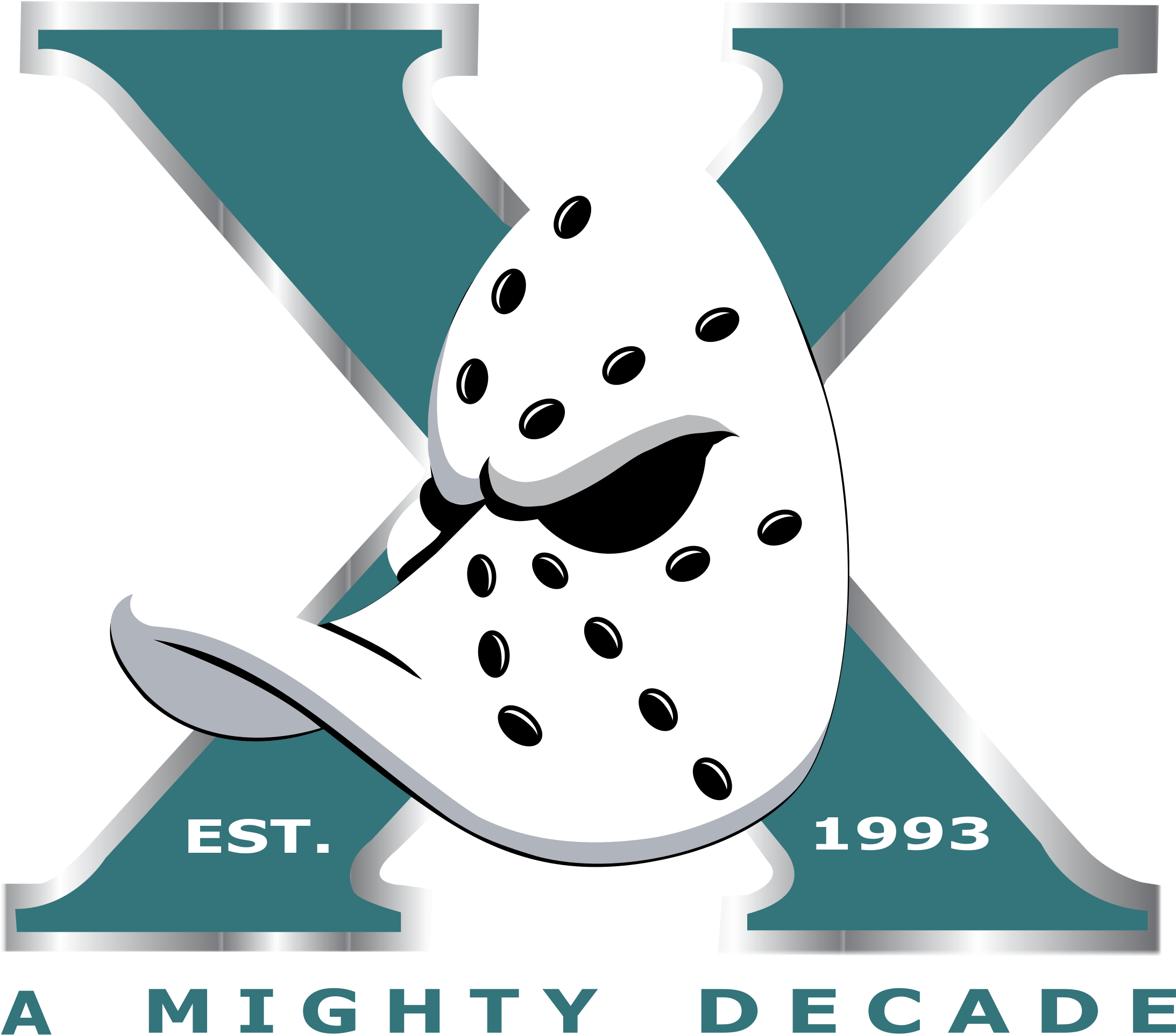 Anaheim Mighty Ducks Logo Png Transparent - Mighty Ducks Teal Logo Clipart (2400x2400), Png Download