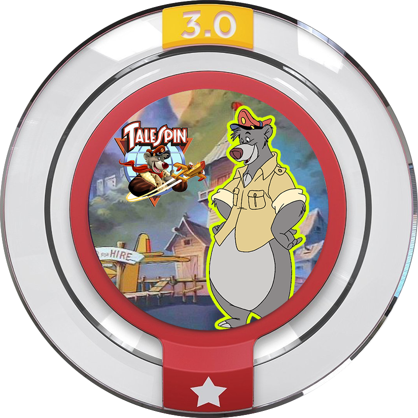 Tailspin Power Disc Baloo Disney Infinity Power Disc Disney Infinity