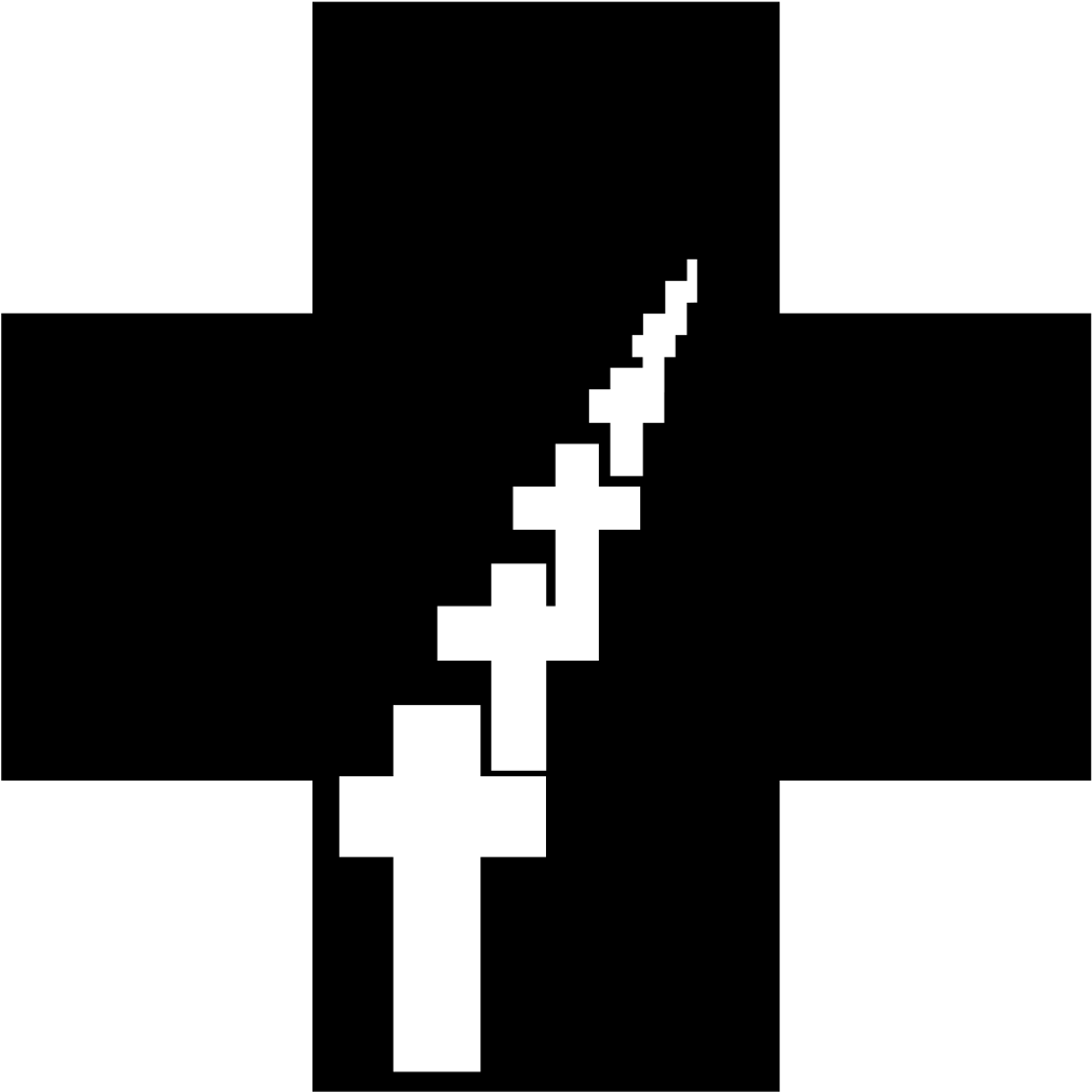 File - Oesk Logo - Svg - Schwarzes Kreuz Clipart (1024x1024), Png Download