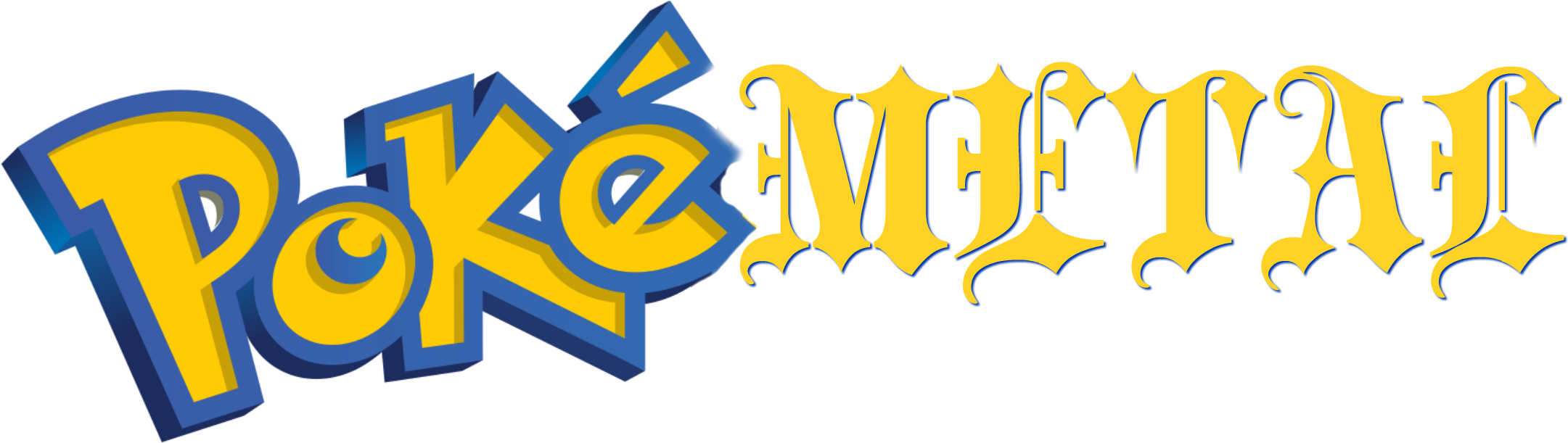 Pokémetal Gotta Bang 'em All - Pokemon Logo Png Hd Clipart (2209x628), Png Download