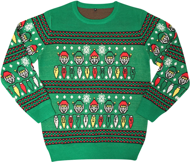 Foo Fighters On Twitter - Foo Fighters Xmas Jumper Clipart (800x800), Png Download
